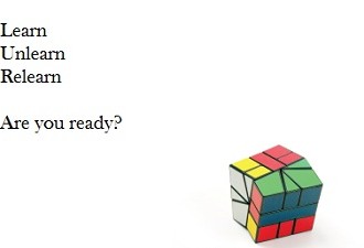Management Sutras: Learn, Unlearn, and Relearn