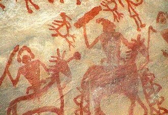 Cave Paintings Of The Early Men At Bhimbetka: Madhya Pradesh