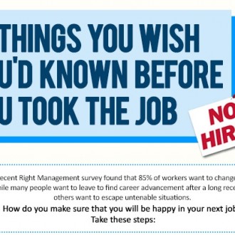 12 Things You Wish You Had Known Before You Took The Job #Infographic