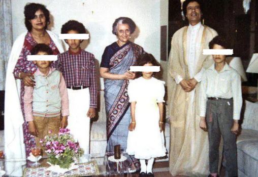 Indira Gandhi and Gadaffi's relationship with India