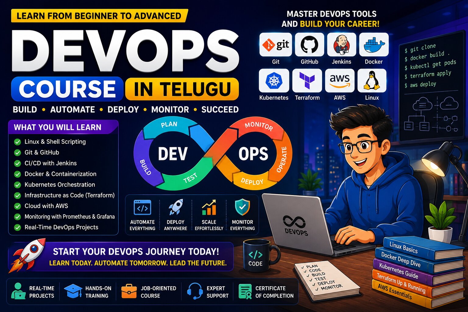 Job-Oriented DevOps Training Program: DevOps Course In Telugu